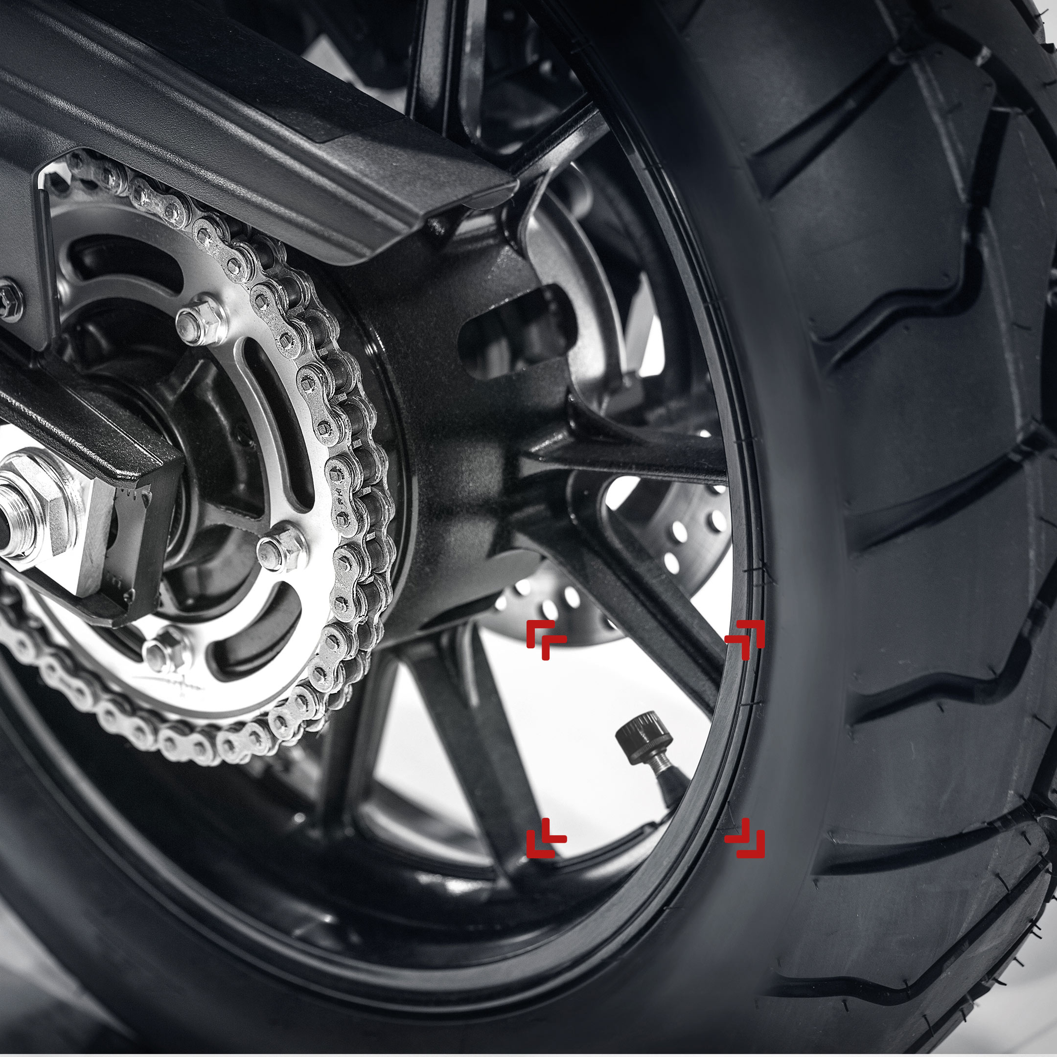 Motorradreifen mit Ventil – RideLink TireGuard
