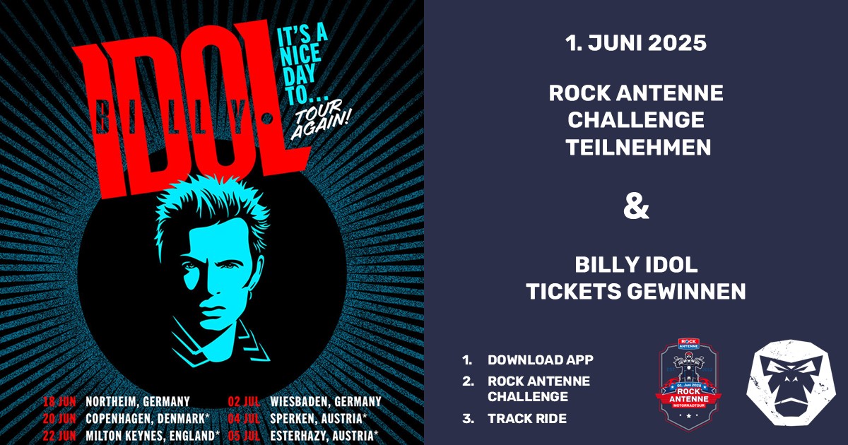 ROCK ANTENNE Motorradtour 2025 – Sei dabei!
