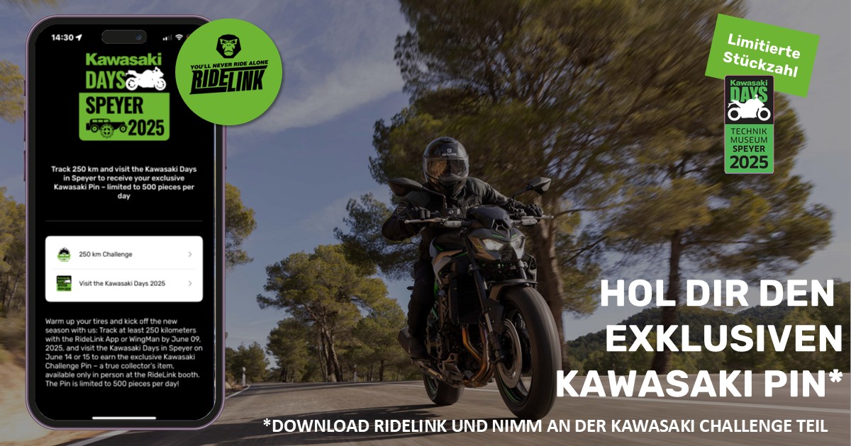 Kawasaki Challenge - Sichere Dir den limitierten Kawasaki PIN 